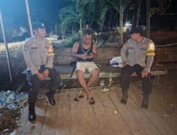 Personil Polsek Lamandau Sosialisasikan Penanggulangan Premanisme Berkedok Ormas