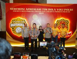 Hadiri Seremoni Apresiasi Tim Voli, Kapolri: Terus Bawa Harum Nama Institusi