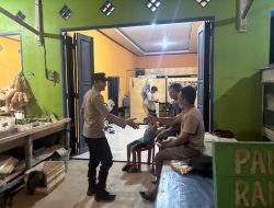 Personil Polsek lamandau melaksanakan sambang dengan warga masyarakat