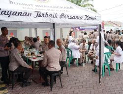 Usai Apel Gabungan Dengan Biddokkes Polda Kalteng, Rumkit Bhayangkara Gelar Coffee Morning Bersama Dokter