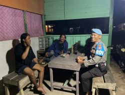 Personil Piket Polsek Sematu Jaya Sosialisasikan Penanggulangan Premanisme Berkedok Ormas