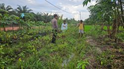 Bhabinkamtibmas Polsek Lamandau Sambang ke masyarakat Terkait Ketahanan Pangan