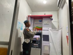 Personel Piket Polsek Sematu Jaya Laksanakan Patroli Obvit Atm Perbankan