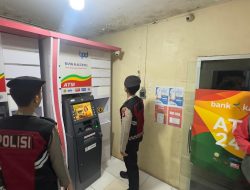 Personil Samapta melaksanakan Patroli di Objek-objek Vital Bank ATM