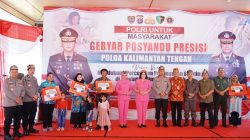 Polri Untuk Masyarakat, Polda Kalteng Inisiasi Gebyar Posyandu Presisi Dukung Percepatan Penanganan Stunting