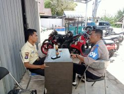 Cegah Gangguan Obvit, Polsek Sebangau Sambangi Kantor BRI Unit Kalampangan