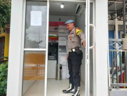 Personel Piket Polsek Sematu Jaya Laksanakan Patroli Obvit Atm Perbankan