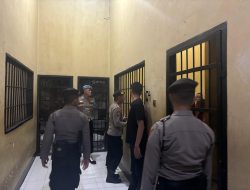 Demi Terciptanya Situasi Aman dan Kondusif Di Ruang Tahanan, Personil Sat Samapta Polres Katingan Laksanakan Pengecekan Ruang Tahanan Di Polres Katingan