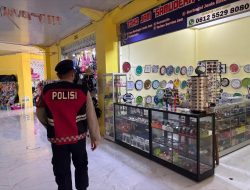 Satuan Samapta Polres Lamandau Laksanakan Patroli di Pasar Pagi hari