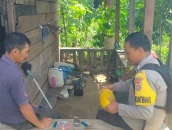 Bhabinkamtibmas Polsek Bulik Silaturahmi Warga Milik Kebun Pepaya