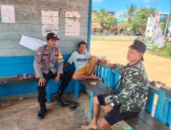 Bhabinkamtibmas laks giat sambang Kamtibmas “Door to Door System” Sambang Kamtibmas di wilayah Polsek marikit