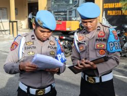 Wasdal Personel, Sipropam Polresta Palangka Raya Dampingi Pelaksanaan Apel Satfung