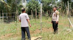 Dukung Ketahanan Pangan, Bhabinkamtibmas Polsek Sematu Jaya Silaturahmi ke masyarakat terkait Program Asta Cita Presiden RI
