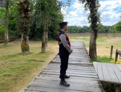 Sambangi Kum Kum, Satsamapta Polresta Palangka Raya Sampaikan Pesan Kamtibmas di Akhir Pekan
