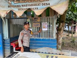 Bhabinkamtibmas Sosialisasikan Layanan Hotline 110 kepada Masyarakat