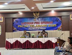 Polres Katingan Gelar Latihan Pra Operasi Patuh Telabang 2025
