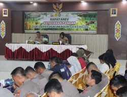 Kegiatan Rapat Anev Ketahanan Pangan di Wilayah Hukum Polres Katingan