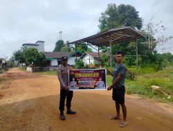 Bhabinkamtibmas Himbau Warga Jaga Lahan Dari Karhutla.