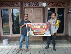 *Cegah Kebakaran Hutan dan Lahan Bhabinkambtibmas Polsek Sanaman Mantikei Sosialisasi Karhutla*