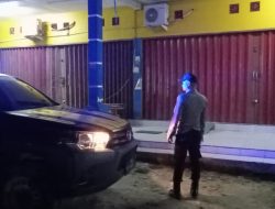 Piket Polsek Patroli kepertokoan diwilkum Polsek Sematu Jaya