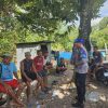 Sambangi Warga Desa Palangkau Baru, Ditpolairud Sisipkan Pesan Kamtibmas