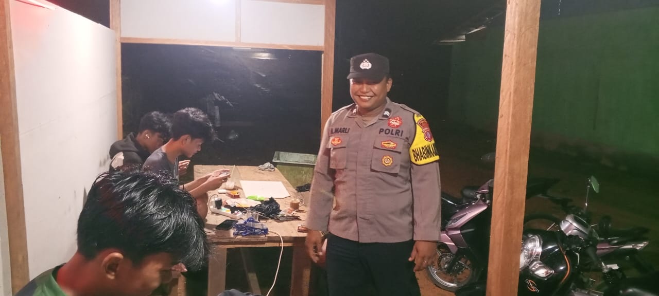 Piket Polsek Lamandau Sambang Anak-anak Yang Nongkrong