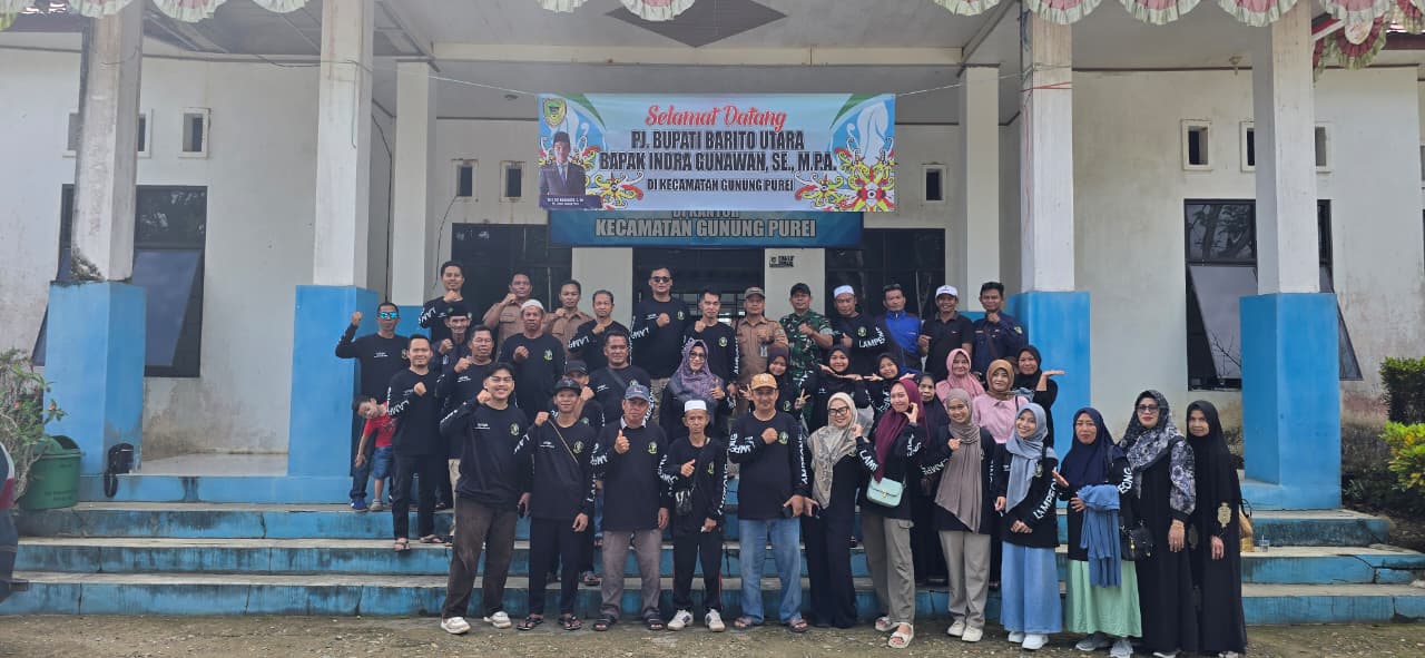 Kapolsek Gunung Purei Bersama Camat Lepas Peserta Kafilah MTQH ke-52, Lanjutkan Pengawalan ke Muara Teweh