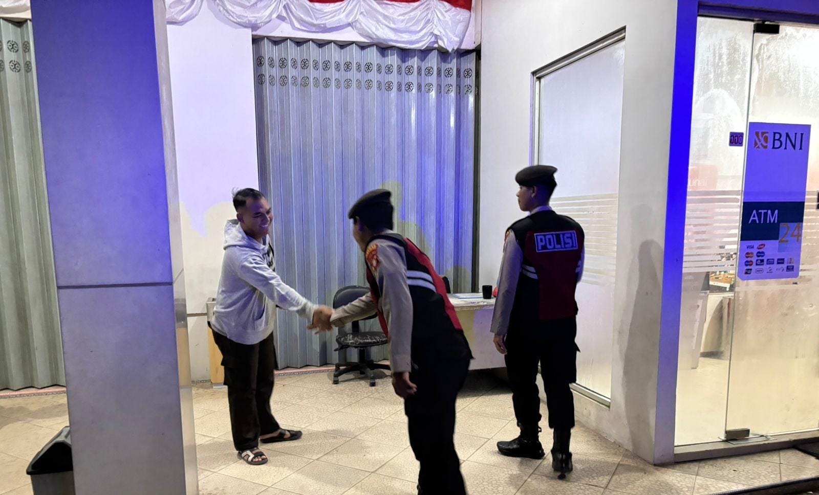 Sat Samapta Polres Lamandau Patroli di Objek Vital, Sambangi Satpam untuk Perkuat Keamanan