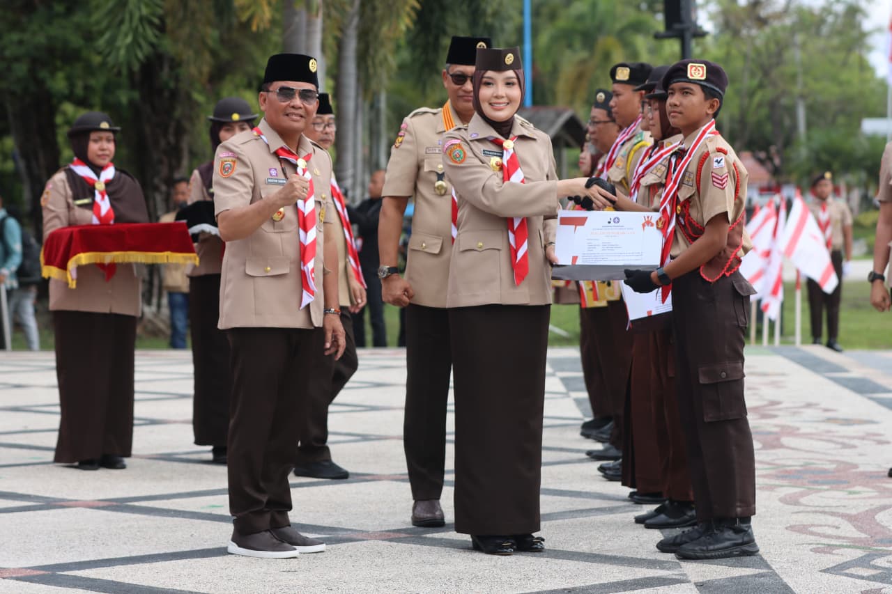 Perkuat Sinergi, Kapolda Hadiri Peringatan Hari Pramuka ke-64 dan Pelantikan Pengurus Majelis Pembimbing Pramuka Provinsi Kalteng