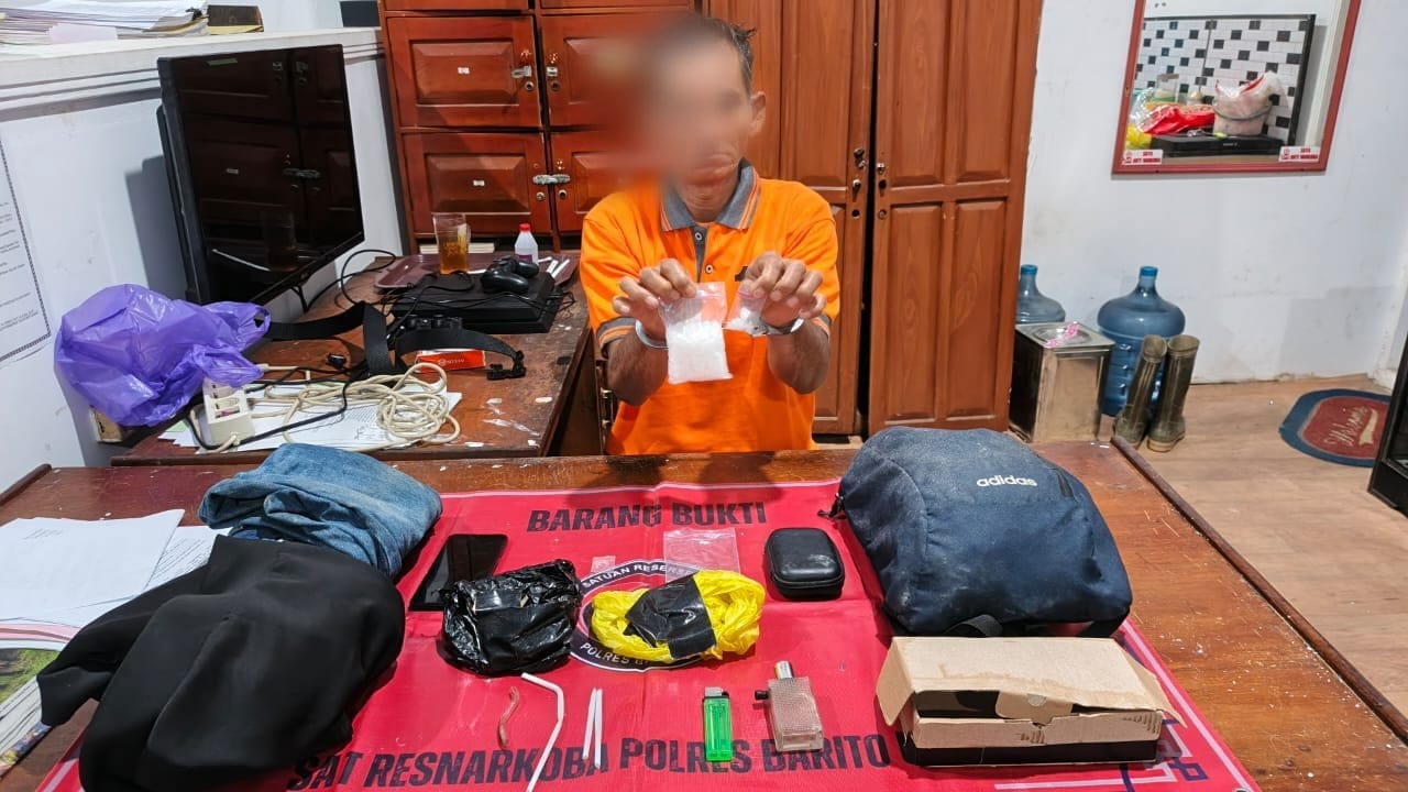 Simpan Sabu Seberat 102, 63 Gram, Pengedar Narkotika Asal Murung Raya Diamankan Polres Barito Utara
