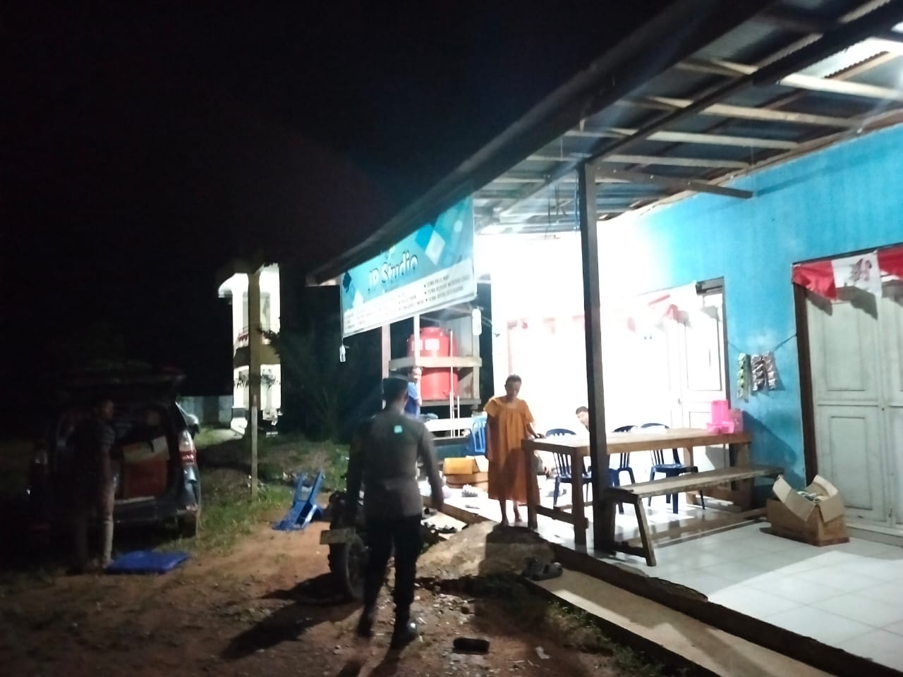 Piket Polsek Patroli kepertokoan diwilkum Polsek Delang