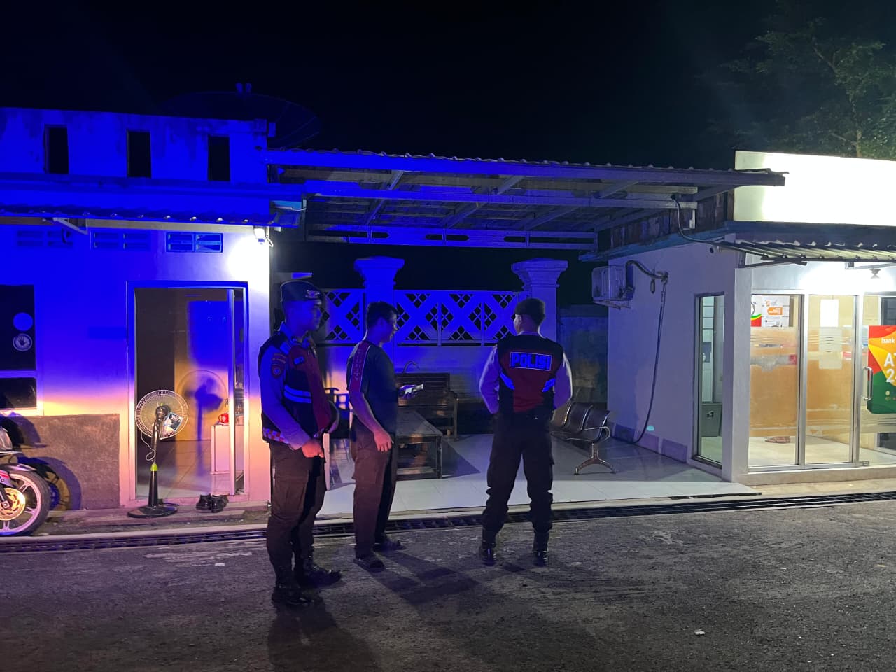 Piket Samapta melaksanakan Patroli di Objek-objek Vital Bank ATM