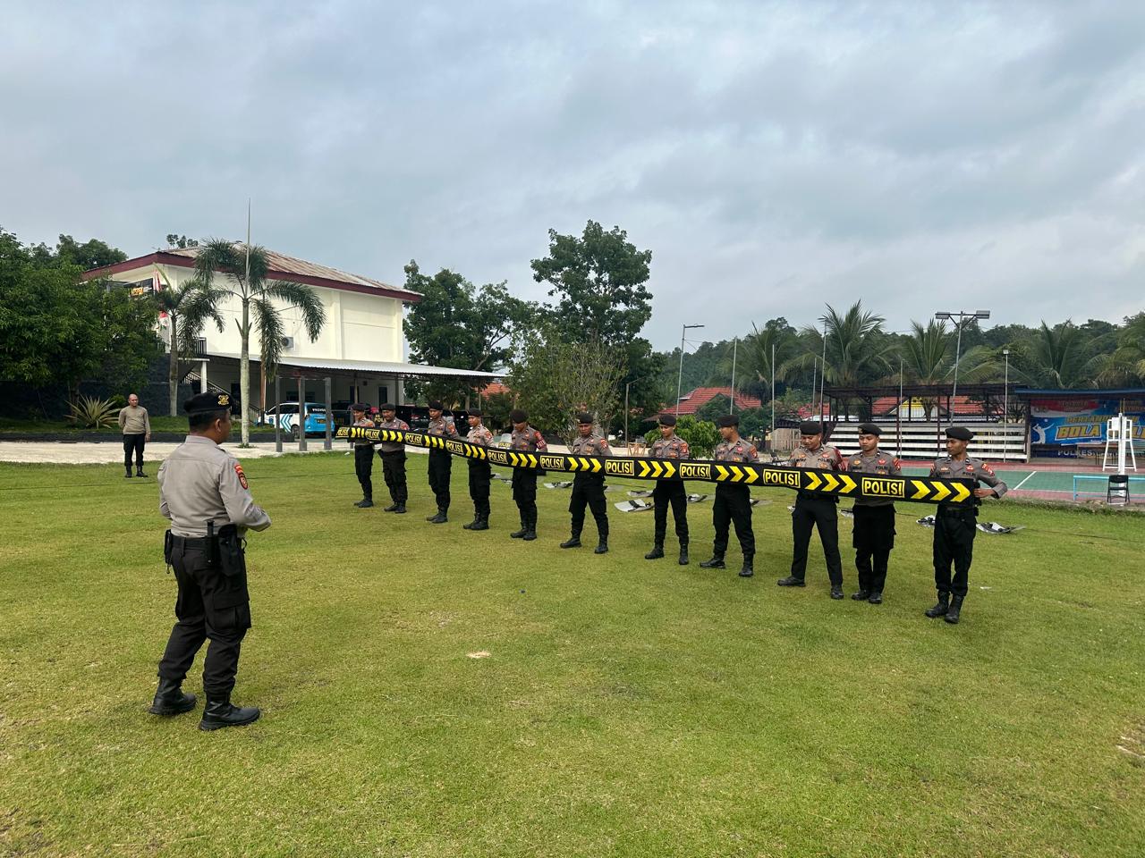Satsamapta Polres Lamandau Gelar Latihan Dalmas Rutin, Tingkatkan Kesiapan Personel