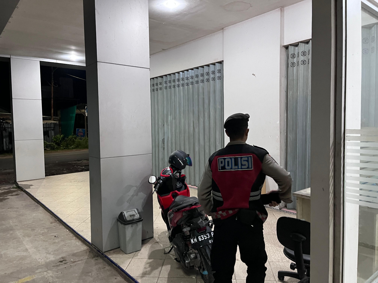 Sat Samapta Polres Lamandau Patroli di Objek Vital, Sambangi Satpam untuk Perkuat Keamanan