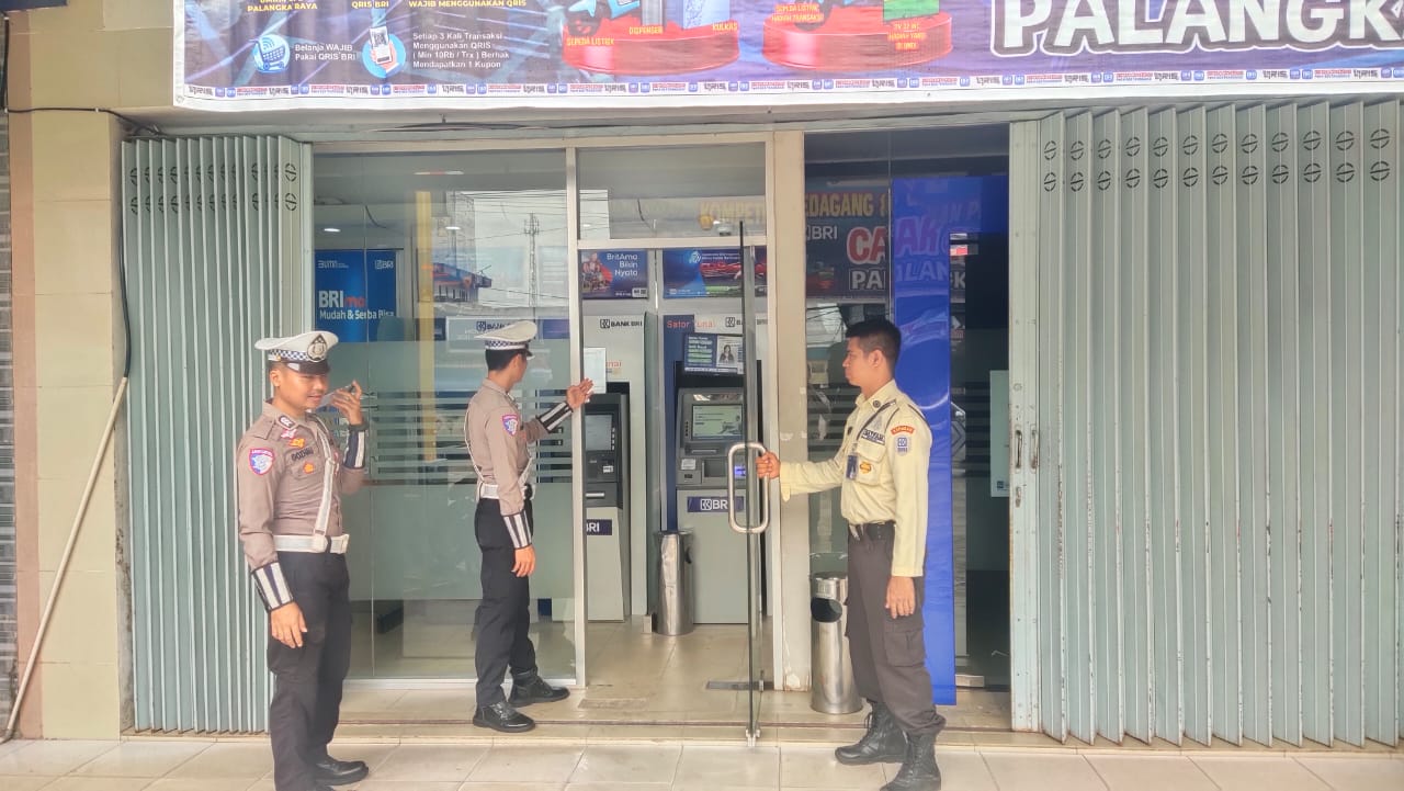 Satlantas Polres Katingan cek dan kontrol rutin Objek Vital Tiap harinya.