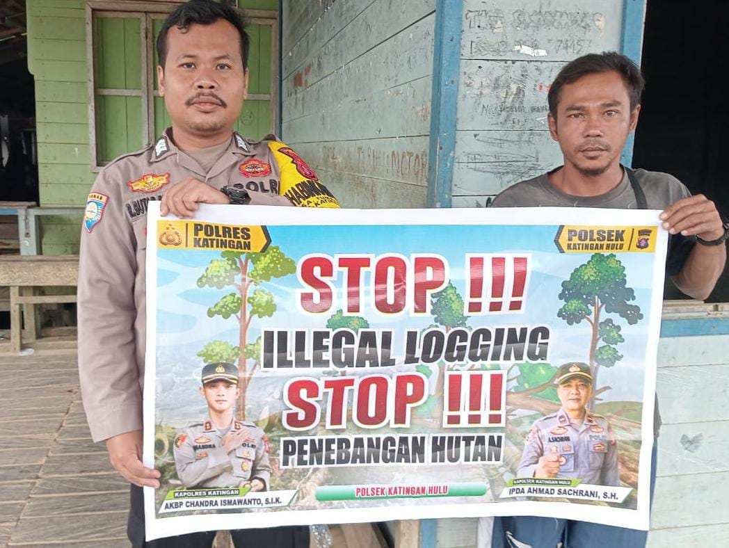 Upaya Pencegahan Penebangan Hutan secara Liar (Ilegal Logging), Bhabinkamtibmas sosialisasi kepada masyarakat.