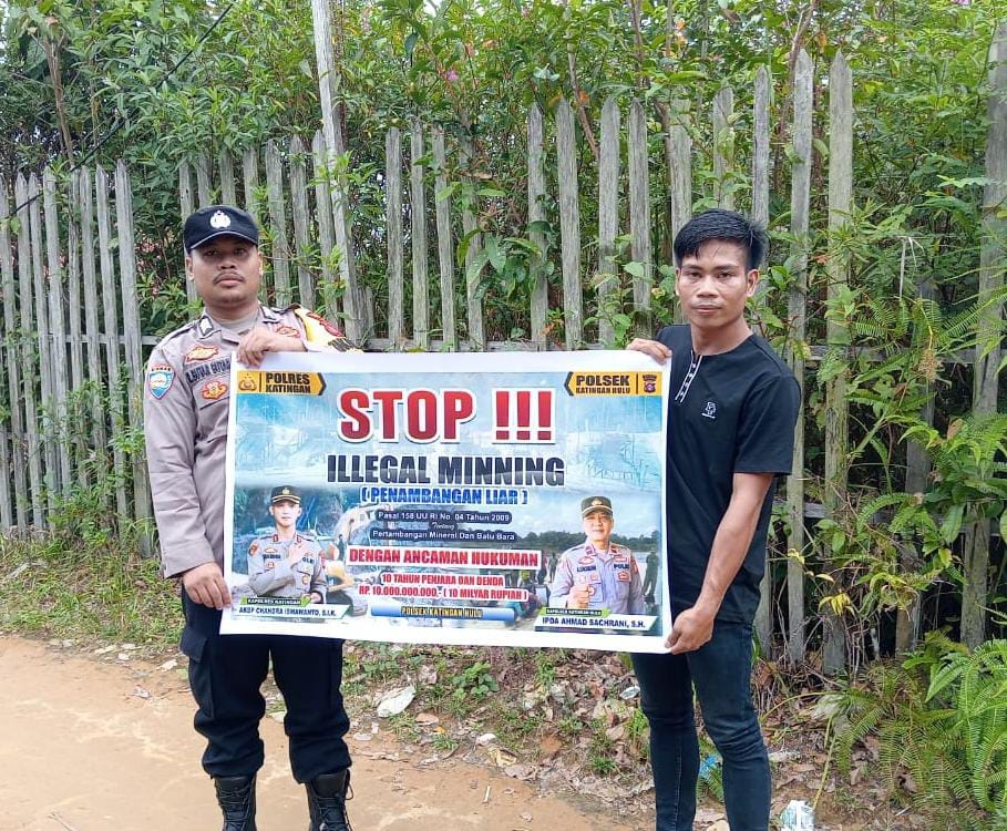 Polsek Tws Garing dan Pulau Malan rutin sosialisasi larangan ilegal Logging dan Meaning.