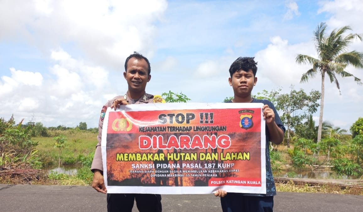 Upaya Pencegahan Karhutla, Bhabinkamtibmas Rutin Himbau Masyarakat tentang Bahaya Karhutla