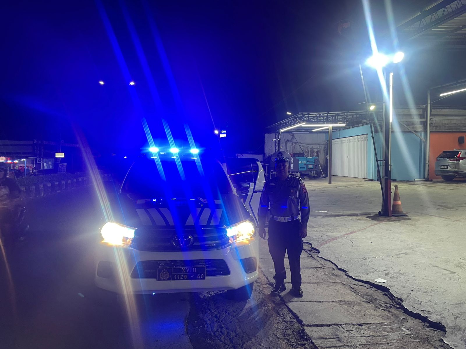 Sat Lantas Patroli Blue Light Upaya Cegah Gangguan Kamtibmas