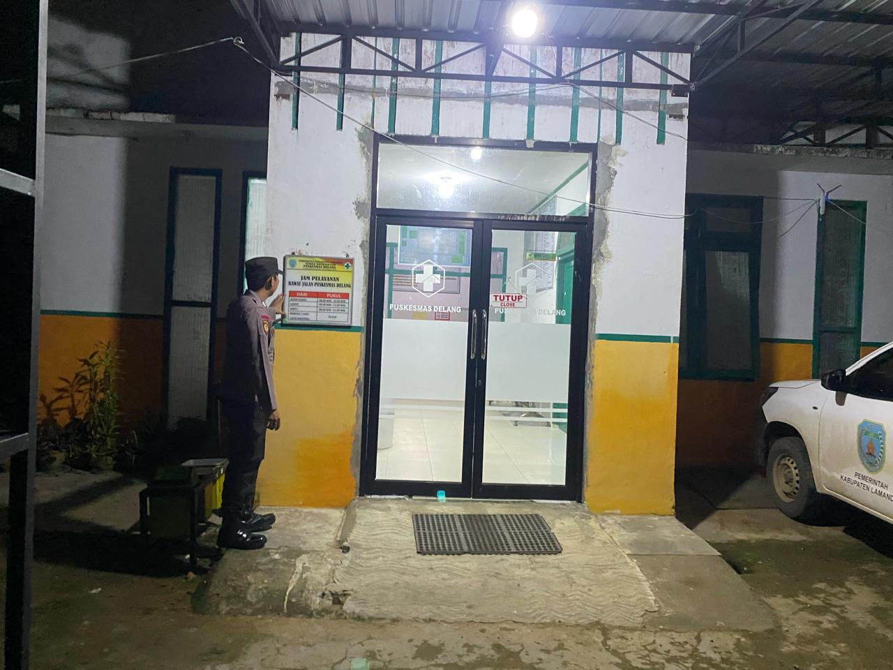 Piket Polsek Delang melaksanakan giat patroli Tempat Objek Vital