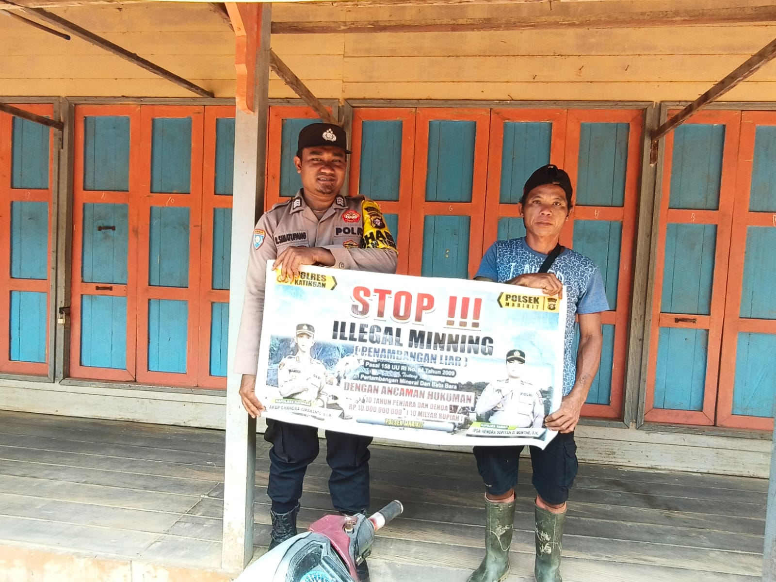 Polsek Marikit Sambangi dan Sosialisasi Ilegal Mining…!!!