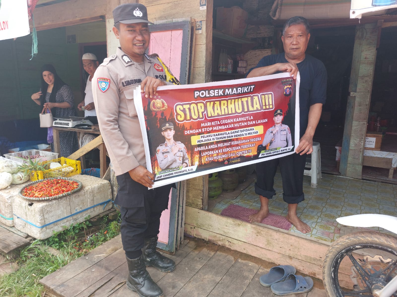 Polsek Marikit Sosialisasi Kebakaran Hutan dan Lahan (Karhutla)