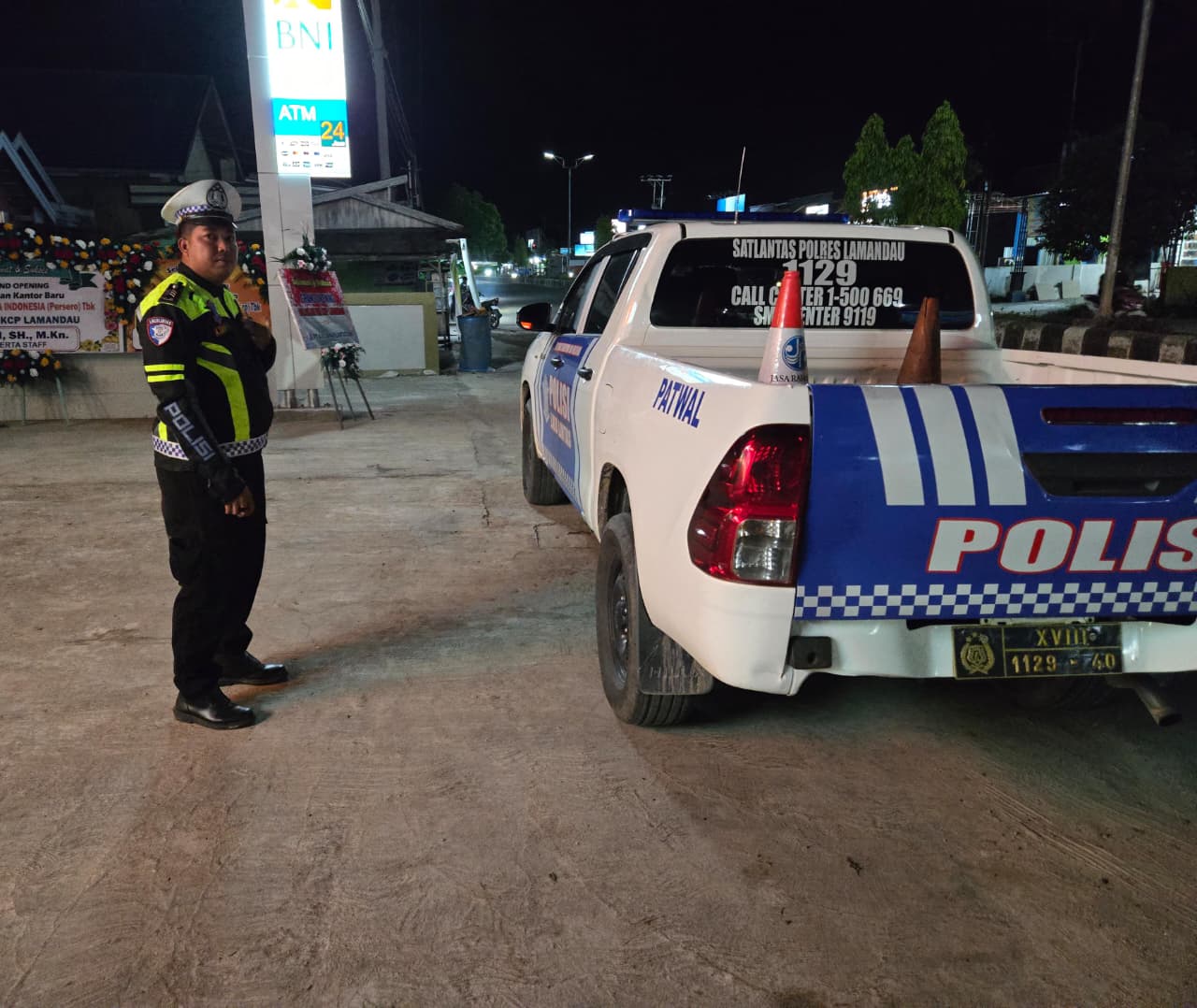 Patroli Blue Light Polres Lamandau, Upaya Cegah Gangguan Kamtibmas