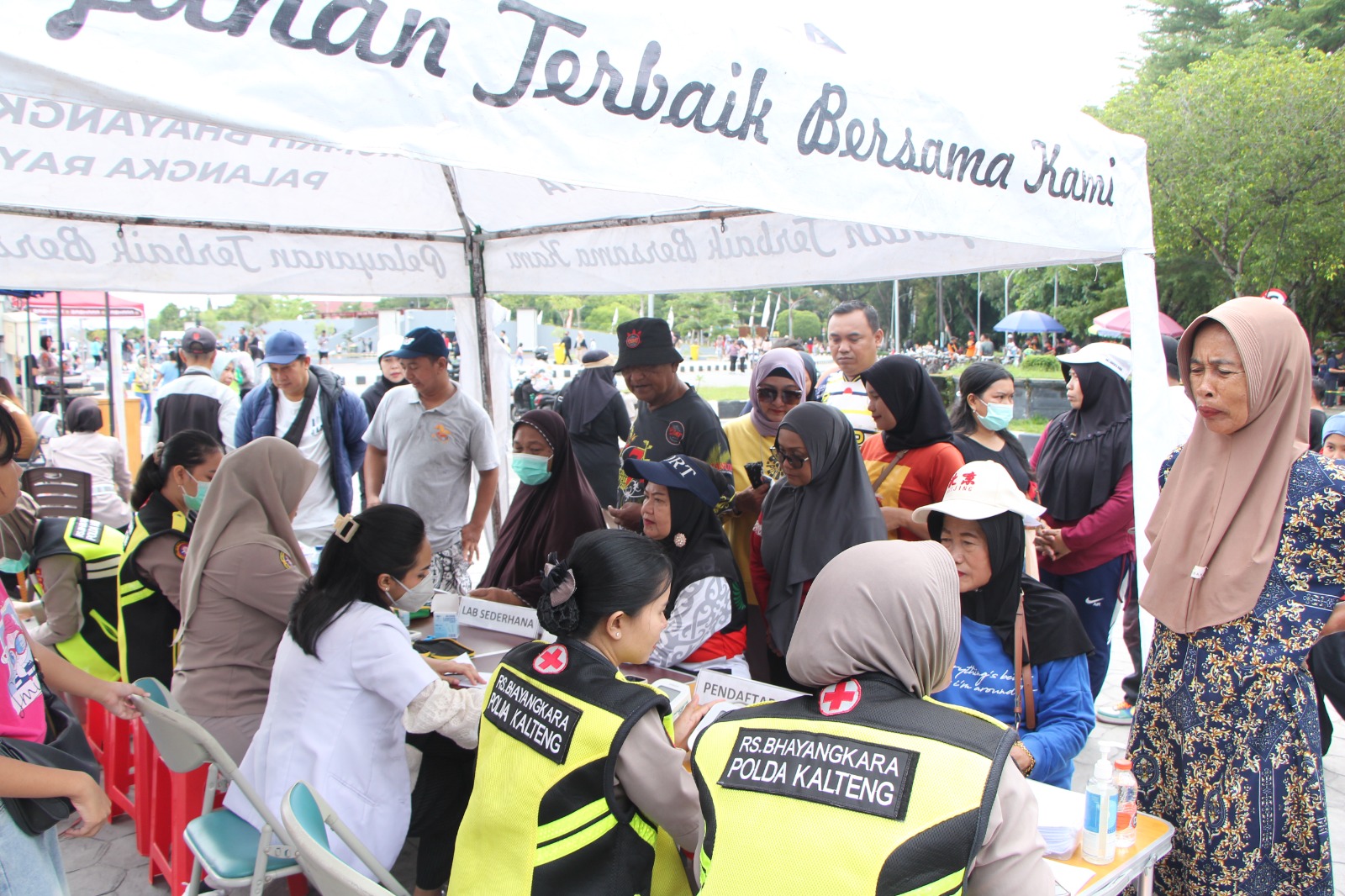 Hadirkan Layanan Kesehatan di Car Free Day, Rumkit Bhayangkara Ajak Masyarakat Memperhatikan Kesehatan