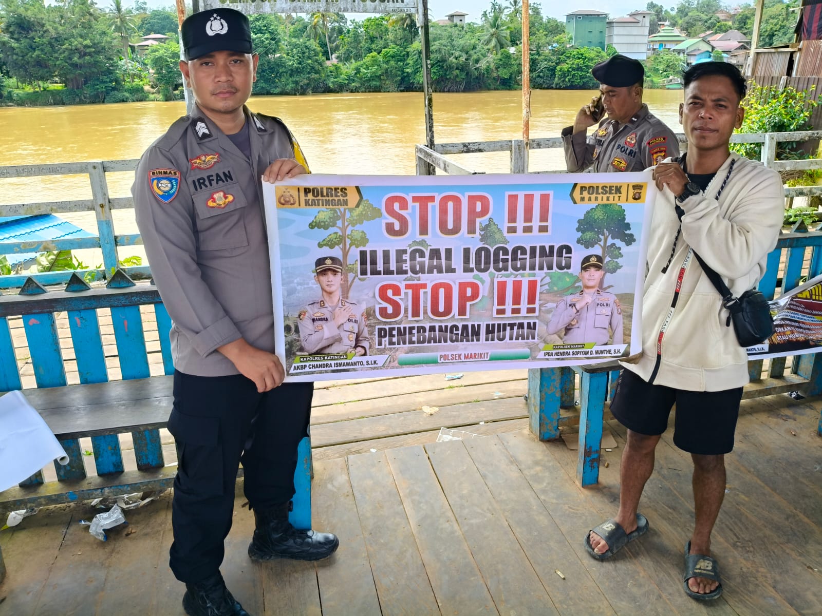 Cegah Ilegal Loging, Pers Polsek Marikit laksanakan Sosialisasi ke Masyarakat.