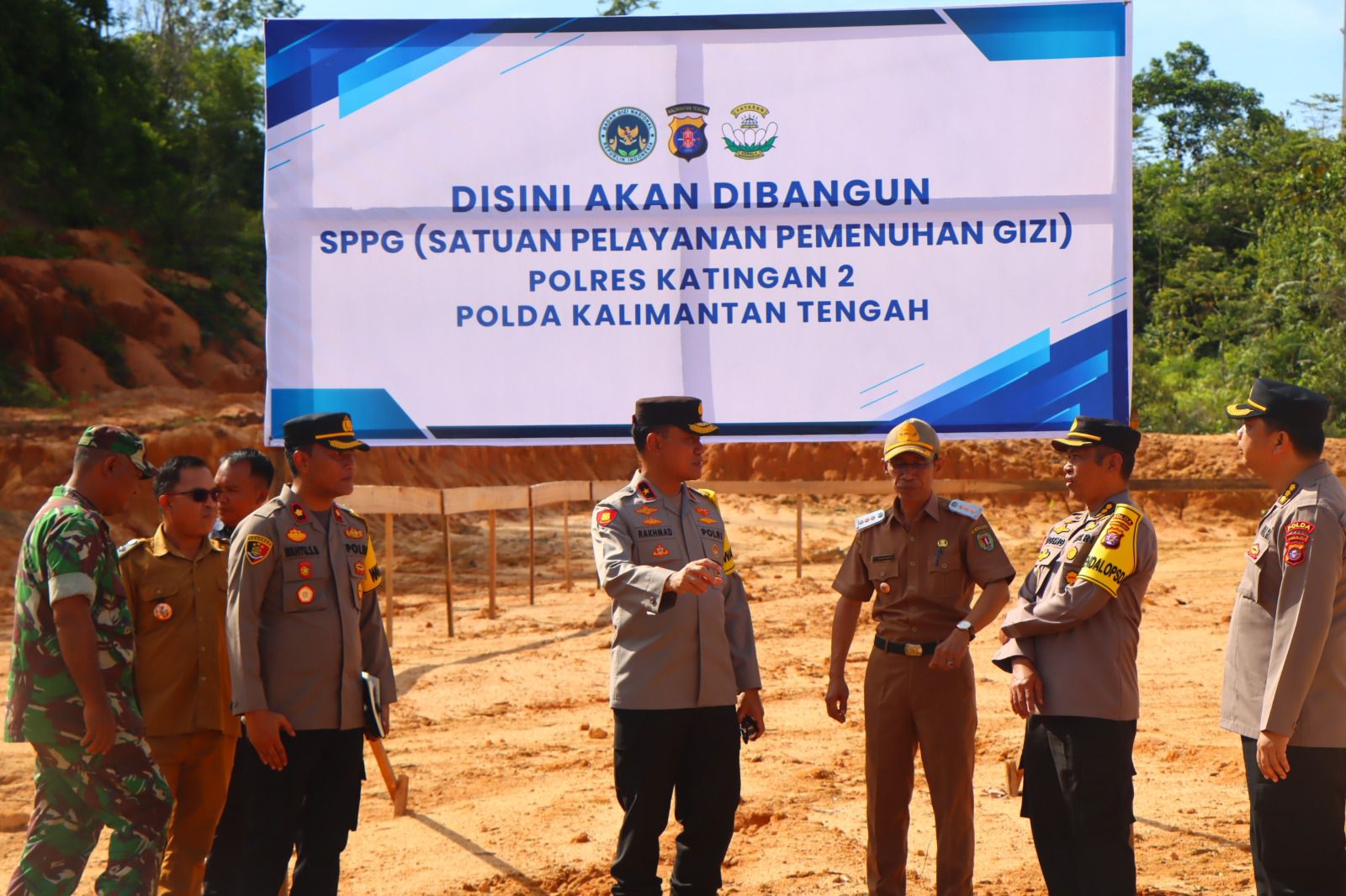 Wakapolda Kalteng Tinjau Pembangunan SPPG 2 di Sanaman Mantikei Polres Katingan