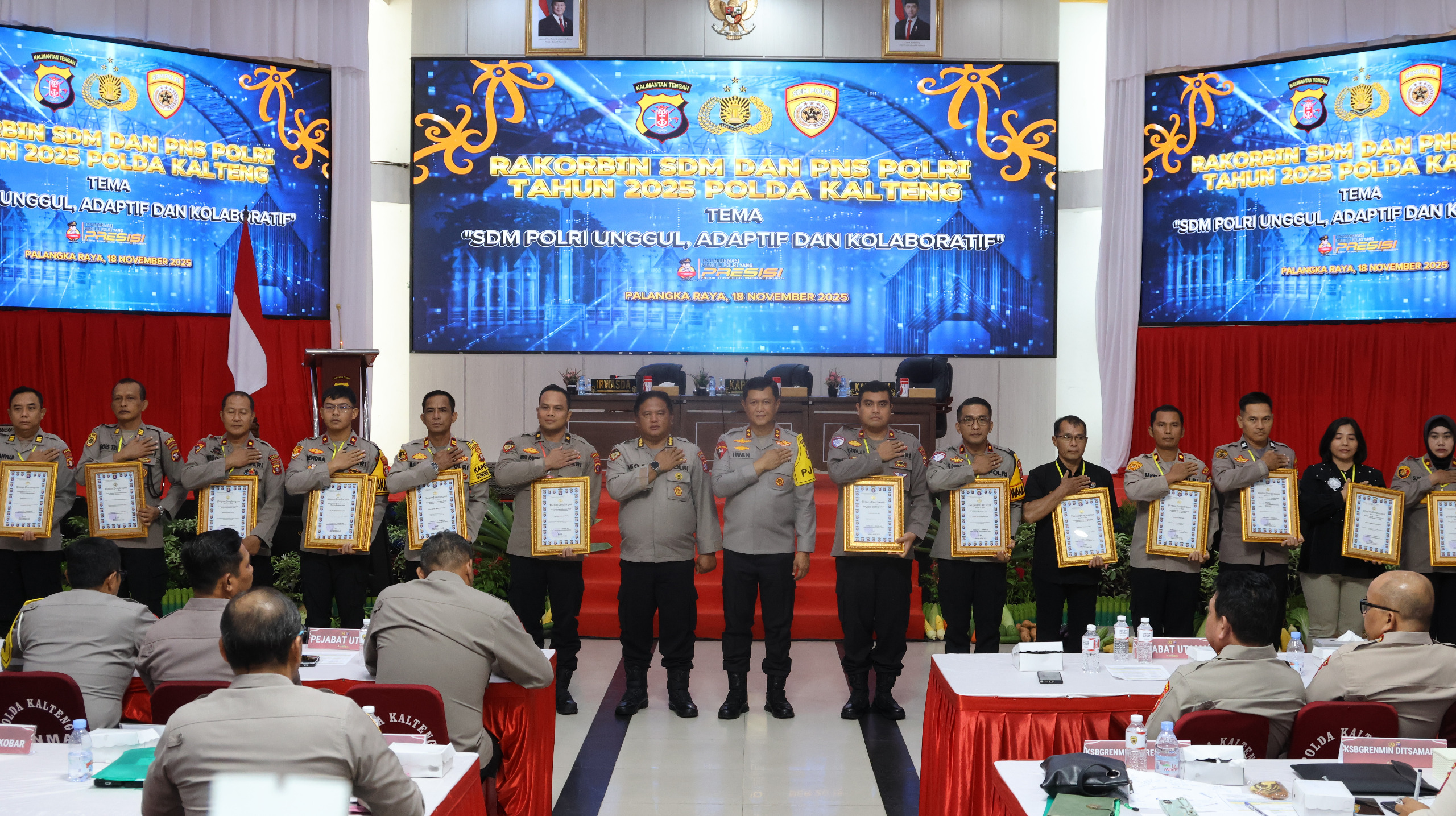 Buka Rakorbin SDM, Kapolda Kalteng Dorong Kinerja Unggul, dan Profesional