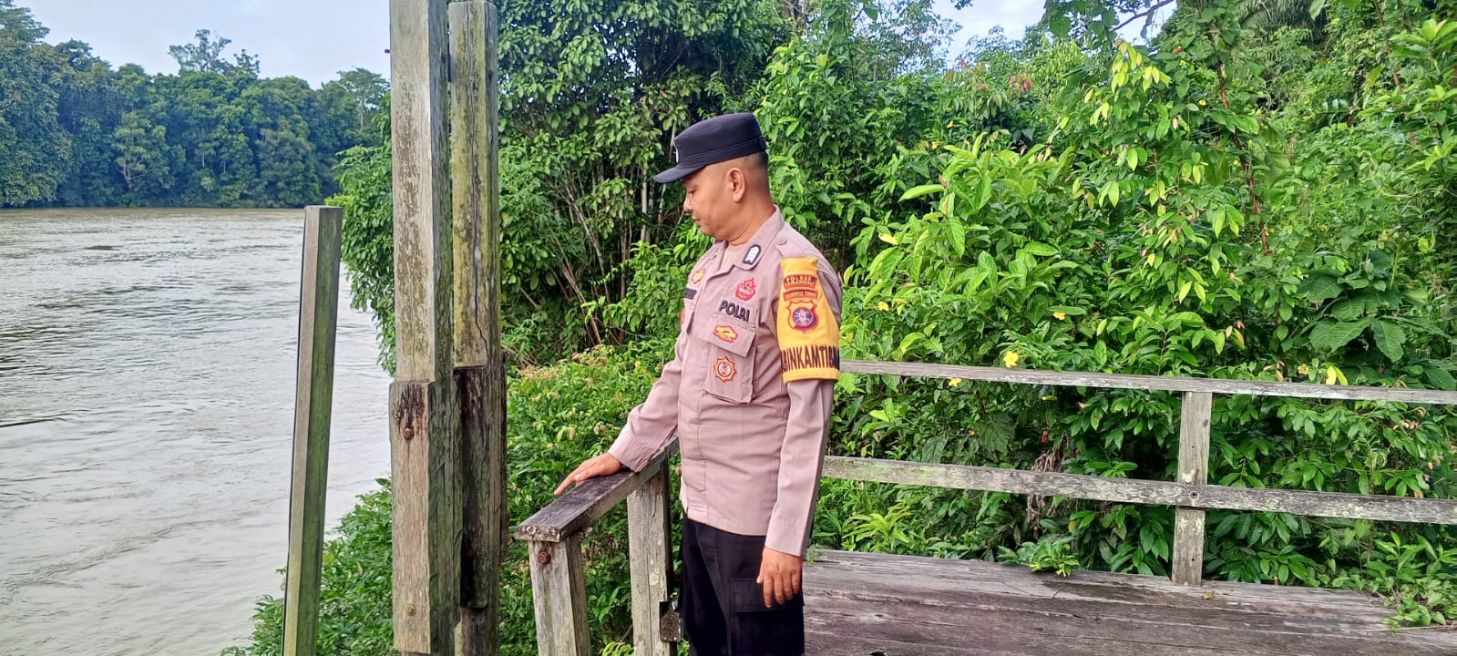 Piket Polsek Cek Debit Air Sungai Lamandau