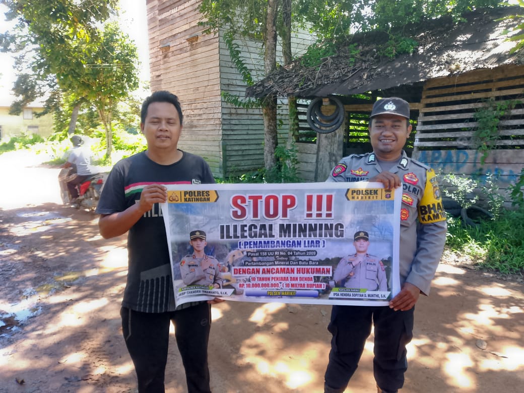 Polsek Marikit Sambangi dan Sosialisasi Ilegal Mining…!!!