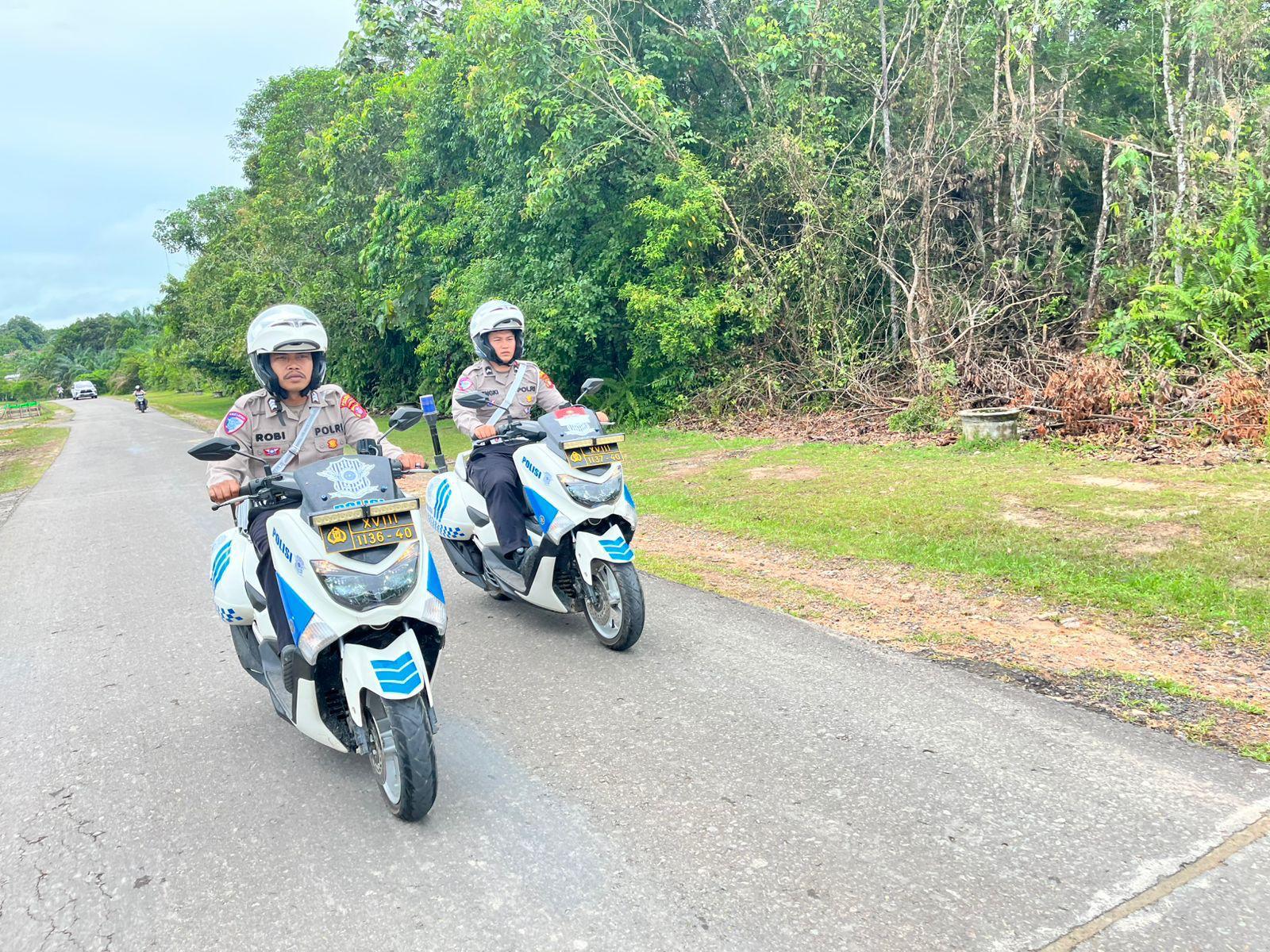 Sat Lantas Polres Lamandau Gelar Patroli R2 dalam Rangka KRYD Antisipasi Gangguan Kamtibmas di Wilayah Hukum Polres Lamandau